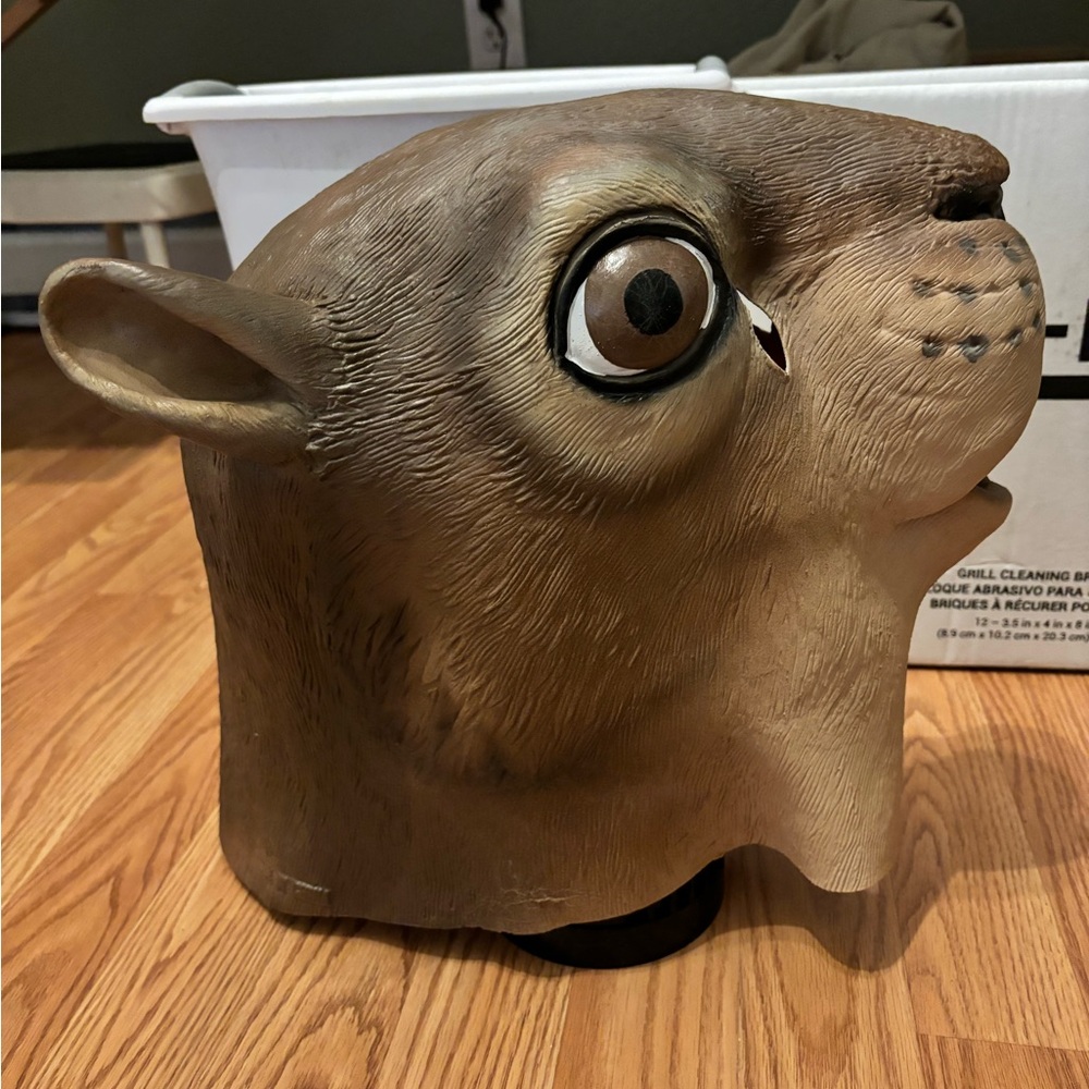 Squirrel Mask Costume Head Halloween Realistic ,Latex